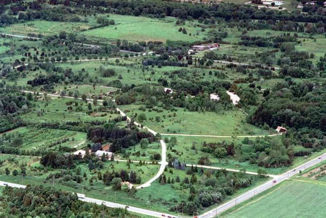 Aerial view of Arboretum